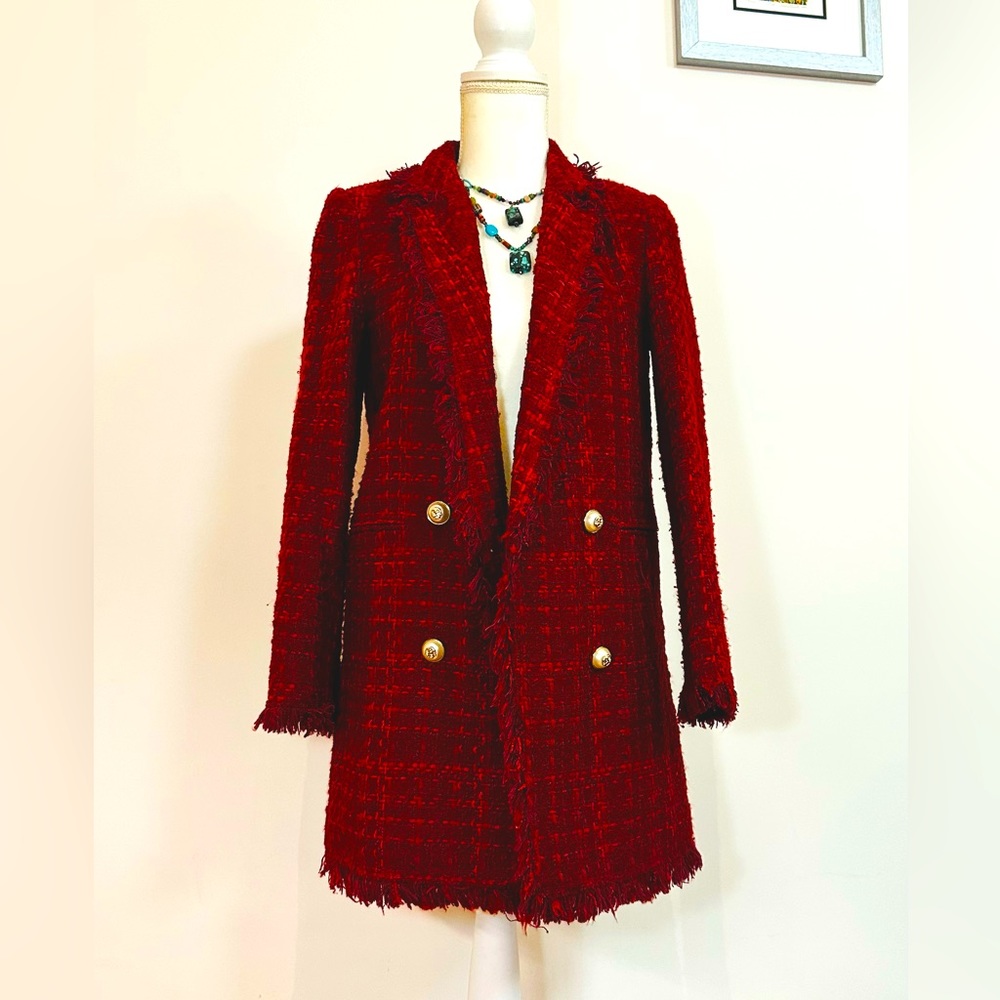 Gorgeous Chanel-style red blazer